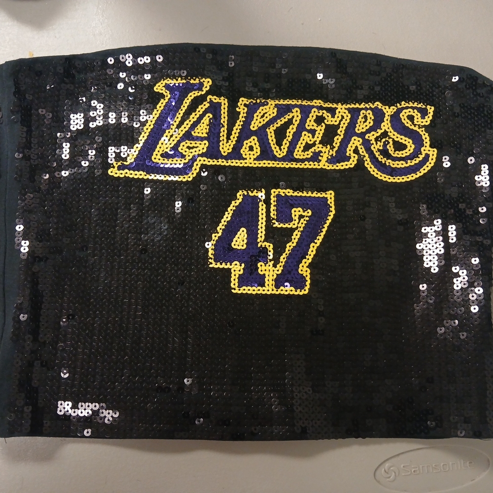NFL Black and Gold Sequin Crop Top